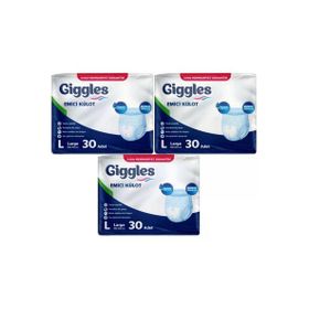 Giggles Emici Külot Büyük Boy L 3x30 Adet Hasta Bezi