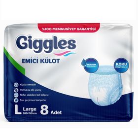 Giggles Emici Külot Large 8 Adet Yetişkin Bez