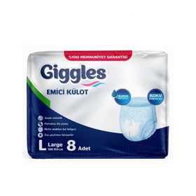 Giggles Emici Külot Large 8 Adet Yetişkin Bez