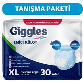 Giggles Emici Külot XL Beden 30 Adet Hasta Bezi