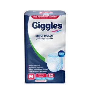 Giggles Külotlu Medium 30'lu Hasta Bezi