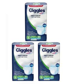 Giggles Külotlu Yetişkin Large 90 Adet Hasta Bezi