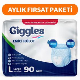 Giggles Külotlu Yetişkin Large 90 Adet Hasta Bezi