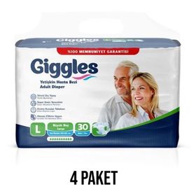Giggles L 4x30'lu Belbantlı Yetişkin Hasta Bezi
