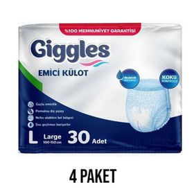 Giggles L 4x30'lu Emici Külot Yetişkin Hasta Bezi