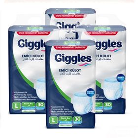 Giggles Large 4x30 120 Adet Yetişkin Emici Külot Bez
