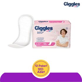 Giggles Large Yoğun 10'lu 120 Adet 12 Paket Kadın Mesane Pedi
