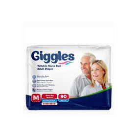 Giggles Medium 4 Paket 120 Adet Yetişkin Bel Bağlamalı Hasta Bezi