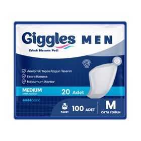 Giggles Medium Beden 100 Adet Erkek Mesane Pedi