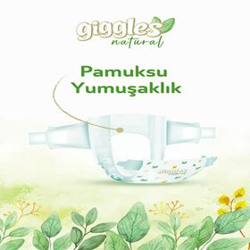 Giggles Natural No:1 Yenidoğan 70 Adet Bebek Bezi