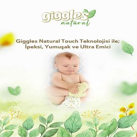 Giggles Natural No:5 Junior 336 Adet Bebek Bezi