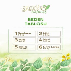 Giggles Natural No:5 Junior 42 Adet Bebek Bezi