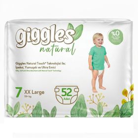 Giggles Natural No:7 XXLarge 52 Adet Bebek Bezi