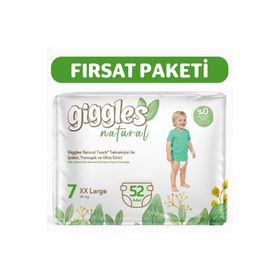 Giggles Natural No:7 XXLarge 52 Adet Bebek Bezi
