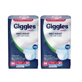 Giggles Orta Boy 60 Adet Emici Külot Hasta Bezi