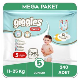 Giggles Pants No:5 Junior 240 Adet Külot Bebek Bezi