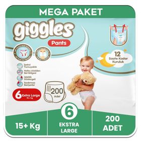 Giggles Pants No:6 XLarge 200 Adet Külot Bebek Bezi