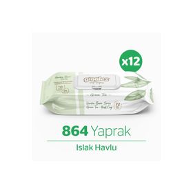 Giggles Yeşil Çay 864 Adet Islak Havlu