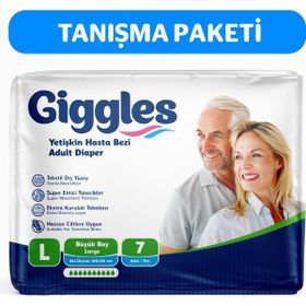 Giggles Yetişkin Bel Bağlamalı Large 7 Adet Hasta Bezi