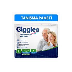 Giggles Yetişkin Bel Bağlamalı Large 7 Adet Hasta Bezi