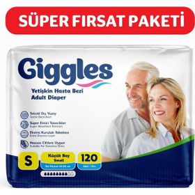 Giggles Yetişkin Bel Bağlamalı Small 4x30 Adet Hasta Bezi