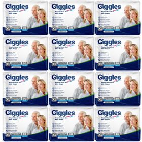 Giggles Yetişkin Bel Bantlı Tekstil Yüzey Ekstra Büyük XL 360 Adet Hasta Bezi