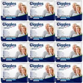 Giggles Yetişkin Bel Bantlı Tekstil Yüzey Ekstra Büyük XL 360 Adet Hasta Bezi