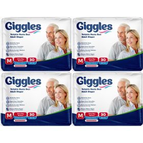 Giggles Yetişkin Bel Bantlı Tekstil Yüzey Orta M 120 Adet Hasta Bezi