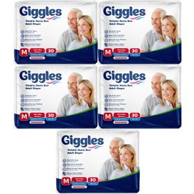 Giggles Yetişkin Bel Bantlı Tekstil Yüzey Orta M 150 Adet Hasta Bezi