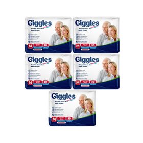 Giggles Yetişkin Bel Bantlı Tekstil Yüzey Orta M 150 Adet Hasta Bezi