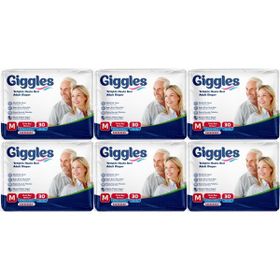 Giggles Yetişkin Bel Bantlı Tekstil Yüzey Orta M 180 Adet Hasta Bezi