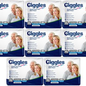 Giggles Yetişkin Bel Bantlı Tekstil Yüzey XL 8x30 Adet Hasta Bezi