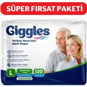 Giggles Yetişkin Belbantlı Large 4x30 Adet Hasta Bezi
