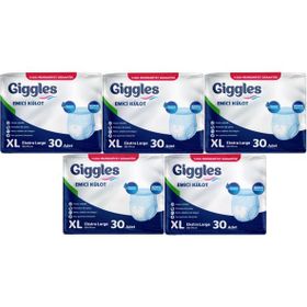 Giggles Yetişkin Emici Külot Ekstra Büyük XL 150 Adet Hasta Bezi