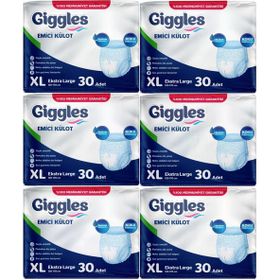 Giggles Yetişkin Emici Külot Ekstra Büyük XL 180 Adet Hasta Bezi