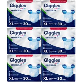 Giggles Yetişkin Emici Külot Ekstra Büyük XL 180 Adet Hasta Bezi