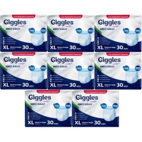 Giggles Yetişkin Emici Külot Ekstra Büyük XL 240 Adet Hasta Bezi