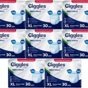 Giggles Yetişkin Emici Külot Ekstra Büyük XL 240 Adet Hasta Bezi