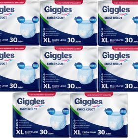 Giggles Yetişkin Emici Külot Ekstra Büyük XL 240 Adet Hasta Bezi