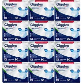 Giggles Yetişkin Emici Külot Ekstra Büyük XL 360 Adet Hasta Bezi