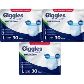 Giggles Yetişkin Emici Külot L-Büyük 90 Adet Hasta Bezi