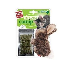 Gigwi 10 cm Catnip Hazneli Tavşan Kedi Oyuncağı