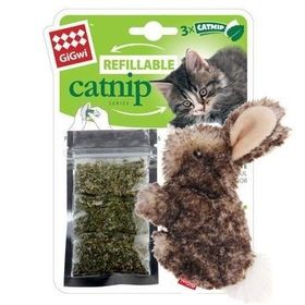 Gigwi 10 cm Catnip Hazneli Tavşan Kedi Oyuncağı