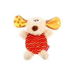GiGwi 6222 Plush Friendz Sesli Fare Gri-Kırmızı Peluş Köpek Oyuncağı