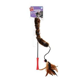 Gigwi 7014 Feather Teaser Kuyruklu Doğal Tüy Kedi Oltası