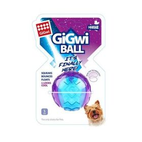 Gigwi Ball 5 cm Mavi Mor Sert Top Plastik Köpek Oyuncağı