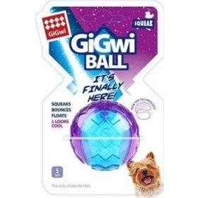 Gigwi Ball 5 cm Mavi Mor Sert Top Plastik Köpek Oyuncağı