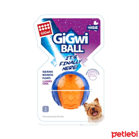 Gigwi Ball Sert Şeffaf Top 5 cm Karışık Renkli Köpek Oyuncağı
