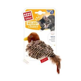 Gigwi Peluş Doğal Tüylü Kuş Kedi Oyuncağı
