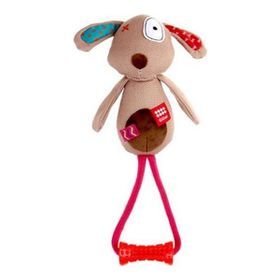 Gigwi Plush Friendz Kırmızı Diş Kaşıyıcılı Öten Fil Köpek Oyuncağı